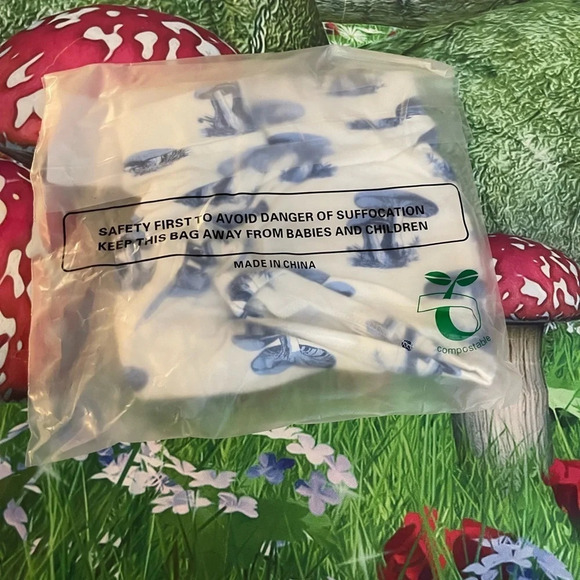 Kate Quinn RETRO BLOOMER BLUE FOREST MUSHROOM, BAMBOO, 18-24m, NWT - Picture 5 of 5